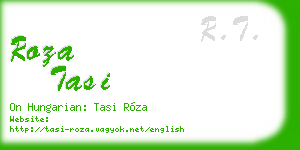 roza tasi business card